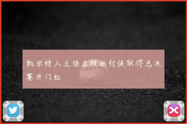 凯尔特人主场击败独行侠取得总决赛开门红